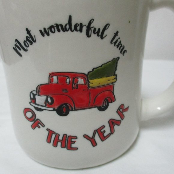 Dennis East Christmas Mug Cup Truck Tree - Picture 3 of 10